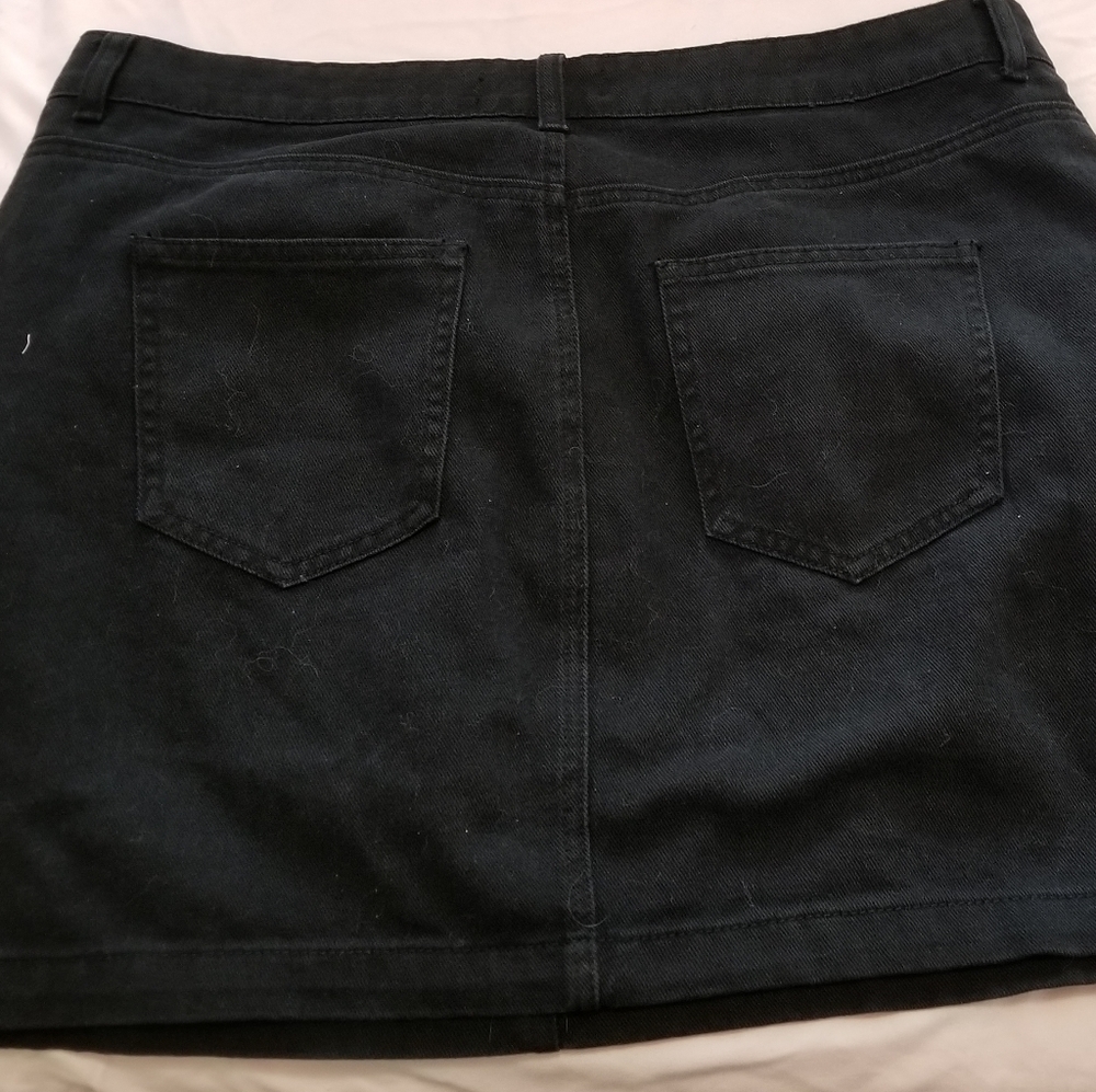 Jean mini skirt